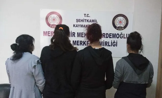 Evlerden hırsızlık yapan 4 kadın yakalandı