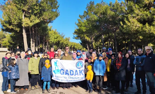 Gaziantep’te doğaseverler yürüyüşte buluştu