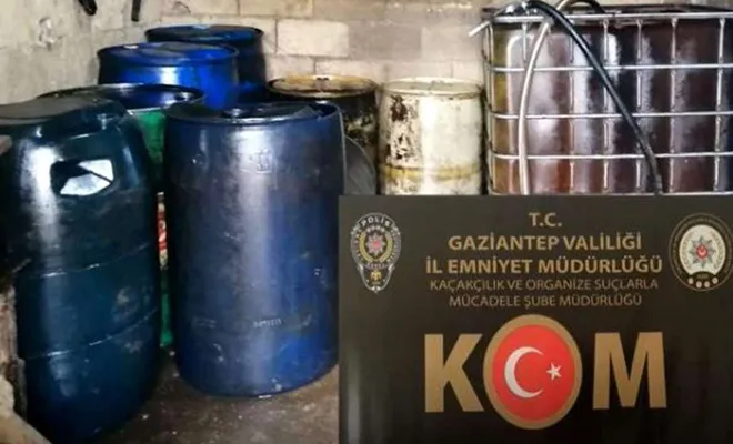 2 bin 500 litre gümrük kaçağı akaryakıt ele geçirildi