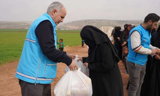 Gaziantep'ten Suriye'nin İdlib halkına yardım