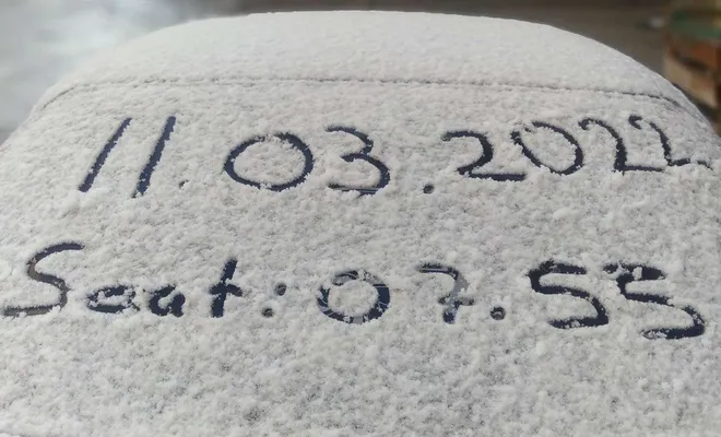 Gaziantep güne kar yağışıyla uyandı