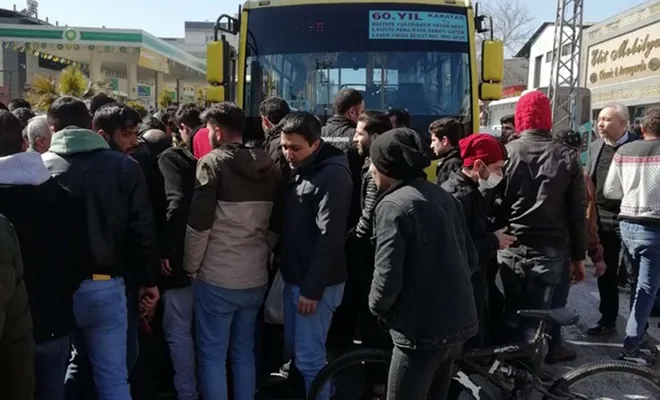 Gaziantep’te halk otobüsünün çarptığı kadın ağır yaralandı