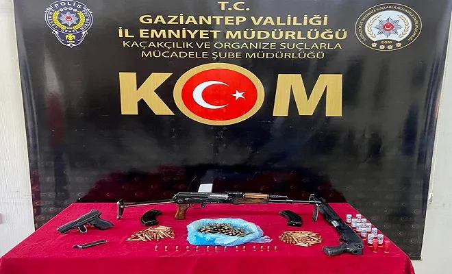 Şahinbey'de silah kaçakçılığı operasyonu