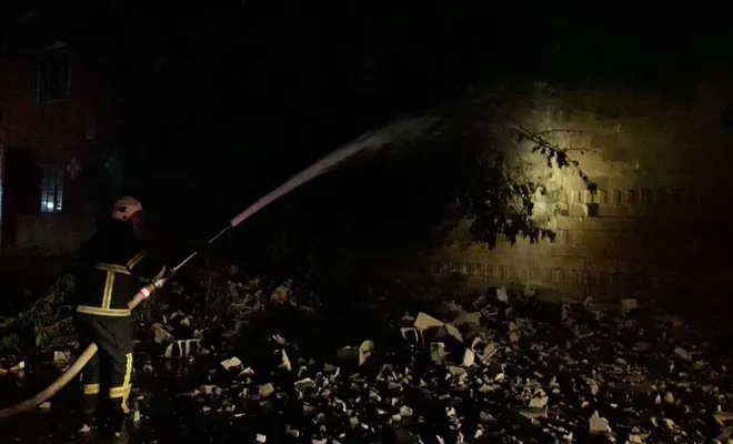 Gaziantep'te orman ürünleri fabrikasında yangın