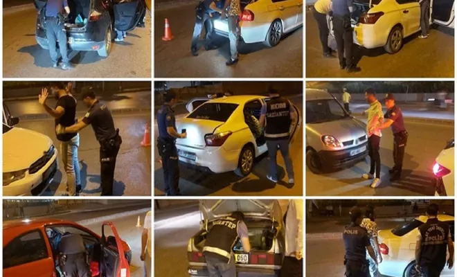 Gaziantep’te trafik denetiminde 346 kişi tutuklandı