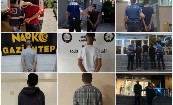 Gaziantep’te asayiş operasyonlarında 188 kişi tutuklandı