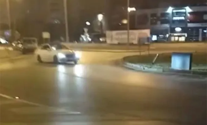 Drift atan sürücüye 9 bin 552 TL ceza 