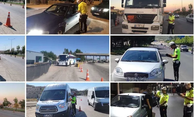Gaziantep’te trafik denetiminde 5 kişi gözaltına alındı
