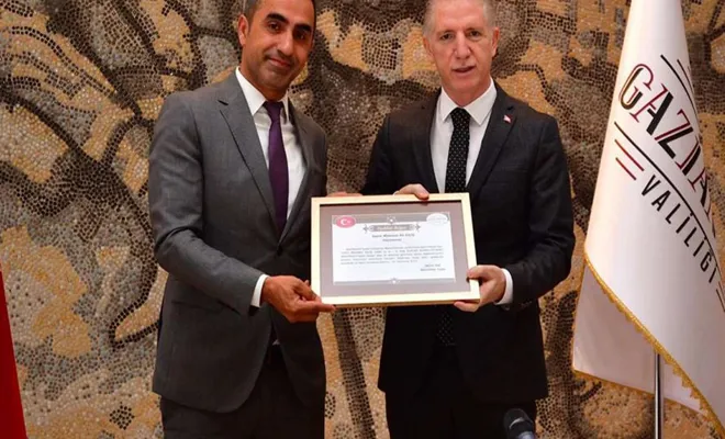 Gaziantep’te yapılacak olan Cami ve Kur’an kursu için protokol imzalandı