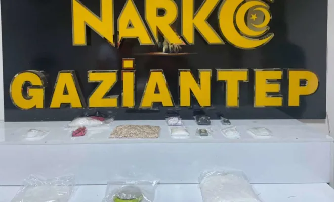 Gaziantep’te 2 kilo uyuşturucu madde ele geçirildi