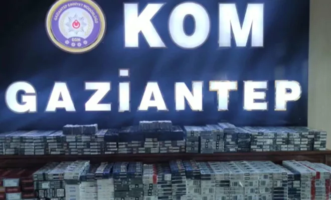 Gaziantep’te 2 bin 470 paket gümrük kaçağı sigara ele geçirildi
