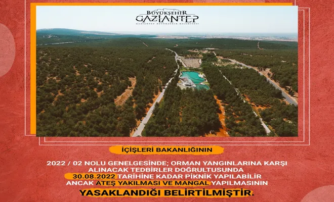 Tabiat parklarında ateş yakılması yasaklandı