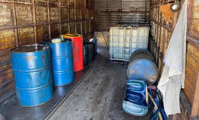 600 litre gümrük kaçağı akaryakıt ele geçirildi 