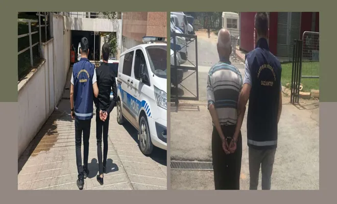 Gaziantep’te 41 yıl kesinleşmiş hapis cezası bulunan 2 kişi tutuklandı