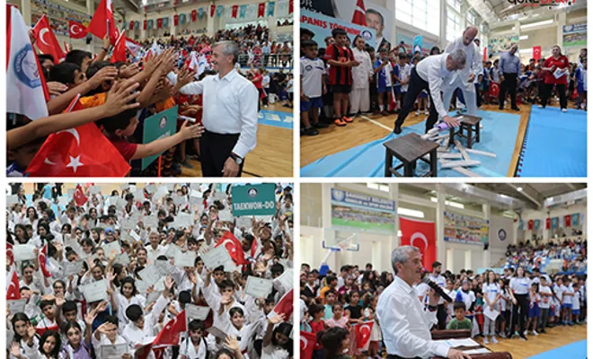 Şahinbey Belediyesi 2022 yaz spor okulu mezuniyet töreni gerçekleşti