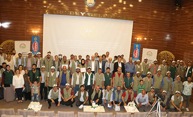 Gaziantep'te hayvan yetiştiricilerine sertifikaları verildi