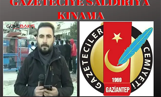 Gazeteciye saldırıya kınama