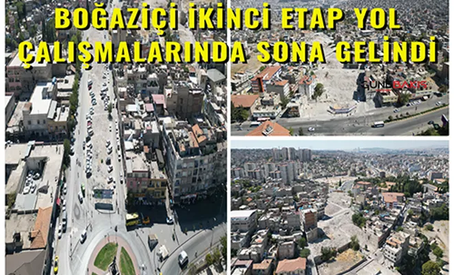 Boğaziçi ikinci etap yol çalışmalarında sona gelindi