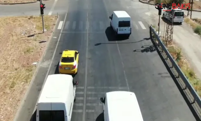 Nizip’te drone destekli trafik denetimi: 17 sürücüye ceza yazıldı