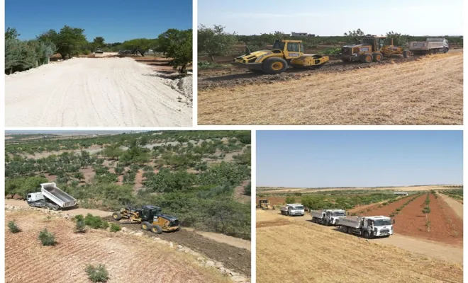 Şahinbey'de çiftçilerin yolları açılmaya devam ediyor