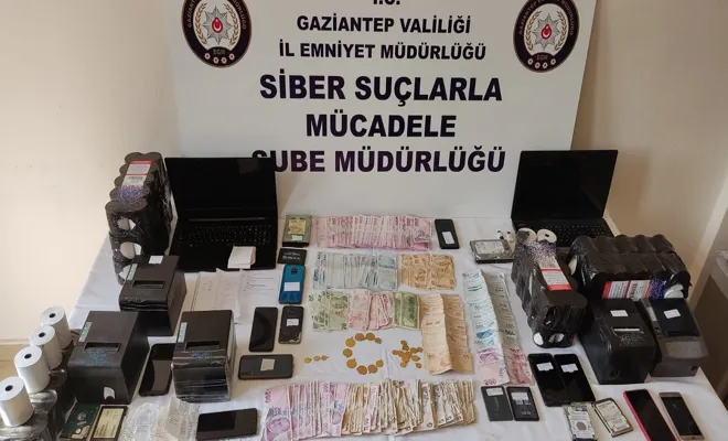 Gaziantep’te  siber dolandırıcılık operasyonu