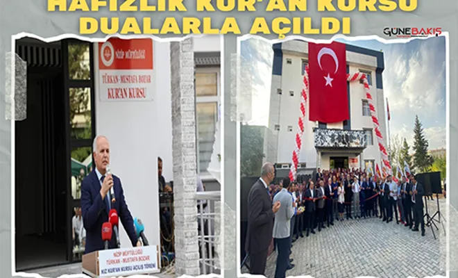 Hafızlık Kur’an kursu dualarla açıldı