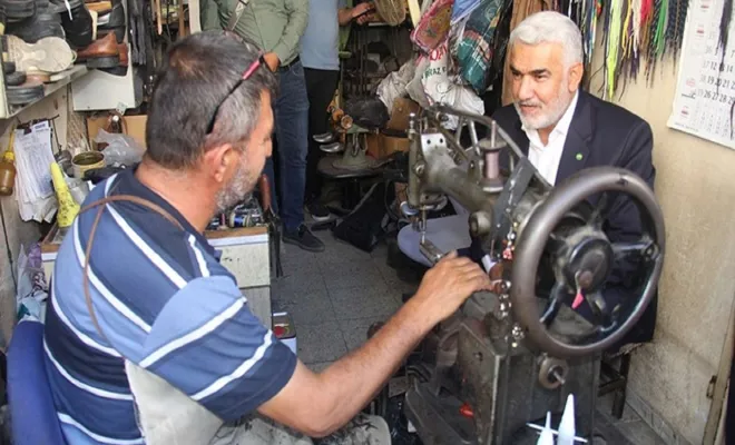 HÜDA PAR Genel Başkanı Yapıcıoğlu Kilis'te esnaf ziyareti yaptı