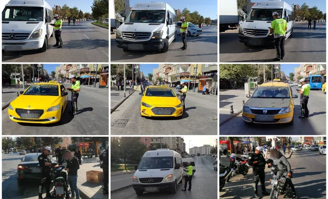  Gaziantep’te 627 araç trafikten men edildi