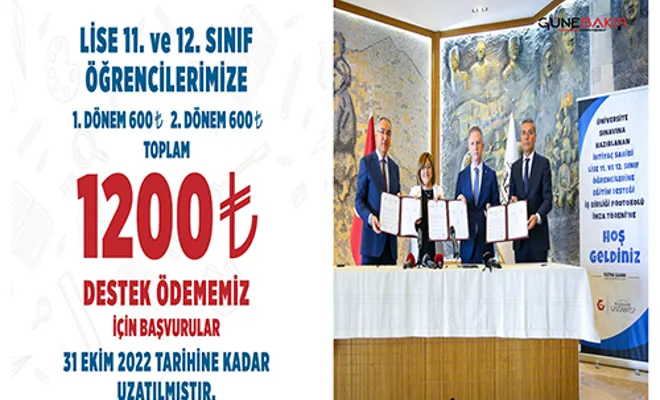 Öğrencilere yapılacak destek başvuruları uzatıldı