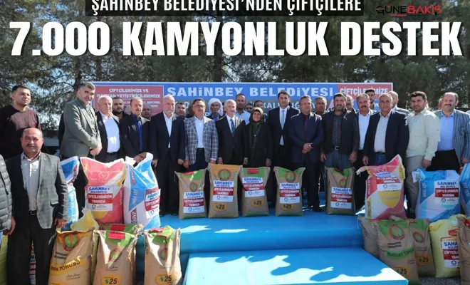 Şahinbey Belediyesi’nden Çiftçilere 7.000 kamyonluk destek