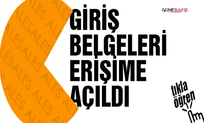 ALES giriş belgeleri erişime açıldı