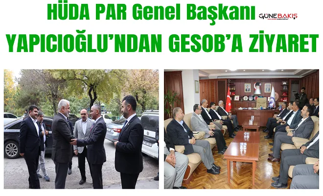 HÜDA PAR Genel Başkanı Yapıcıoğlu’ndan GESOB’a ziyaret