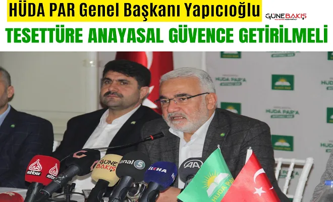 HÜDA PAR Genel Başkanı Yapıcıoğlu: Tesettüre anayasal güvence getirilmeli