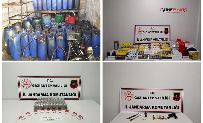 Gaziantep’te uyuşturucu ve kaçakçılık operasyonu: 46 gözaltı 