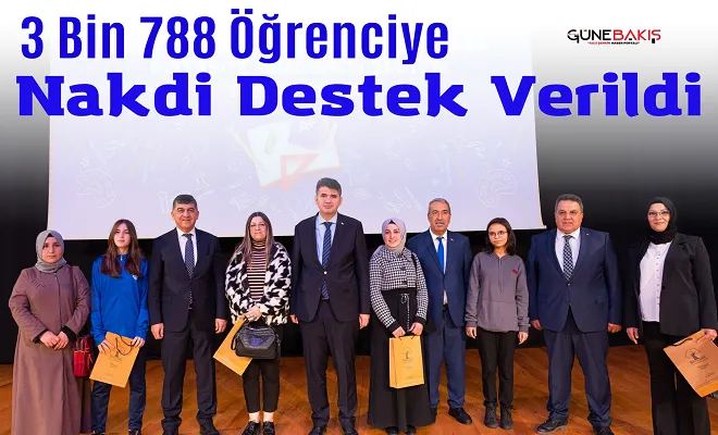 3 bin 788 öğrenciye nakdi destek verildi