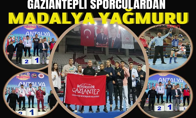 Gaziantepli sporculardan madalya yağmuru