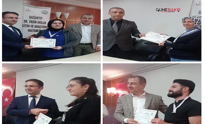 Gaziantep'te yoğun bakım hemşirelerine sertifika verildi