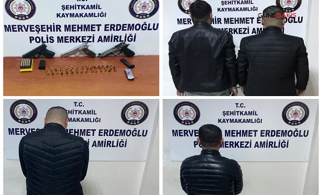 Şehitkamil’de havaya ateş eden 4 şüpheli şahıs yakalandı