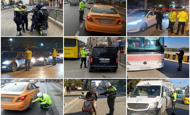 Gaziantep'teki trafik denetiminde 7  bin 264  sürücüye ceza yazıldı 