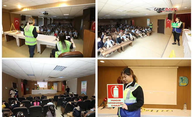 Büyükşehir’den ilkokul öğrencilerine ev, okul ve trafikte güvenlik eğitimi verildi