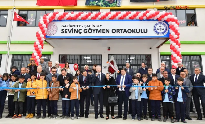 Sevinç Göymen Ortaokulu törenle açıldı