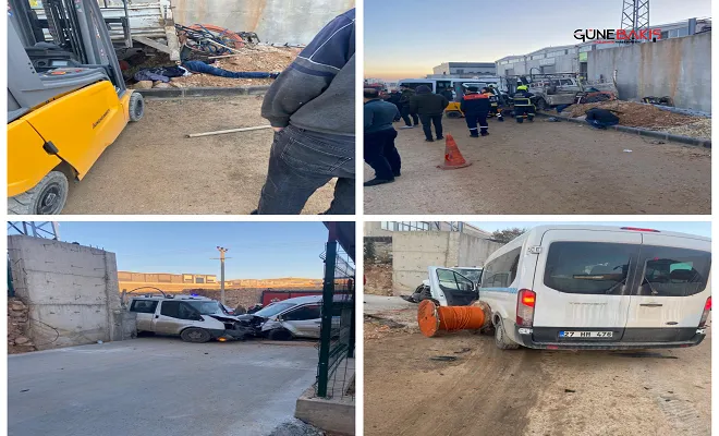 Gaziantep'te servis minibüsü, kamyonete çarptı: 2 işçi öldü, 3 yaralı