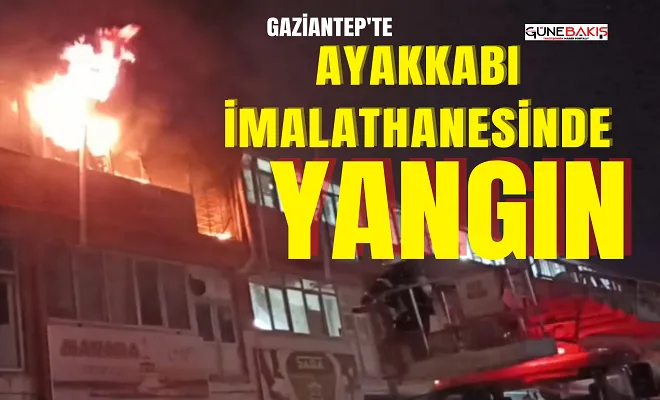 Ayakkabı imalathanesindeki yangın maddi hasara yol açtı 