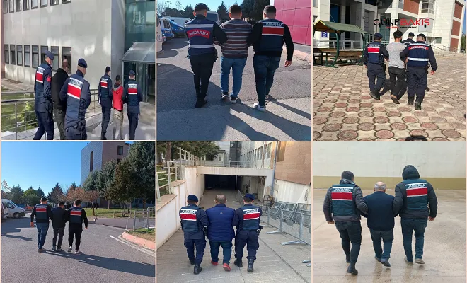 Gaziantep’te Jandarmadan “Aranan Şahıslar” operasyonu: 21 tutuklama