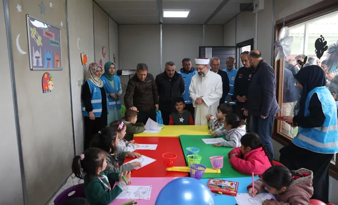 Ali Erbaş, Nurdağı ve İslahiye'de incelemelerde bulundu