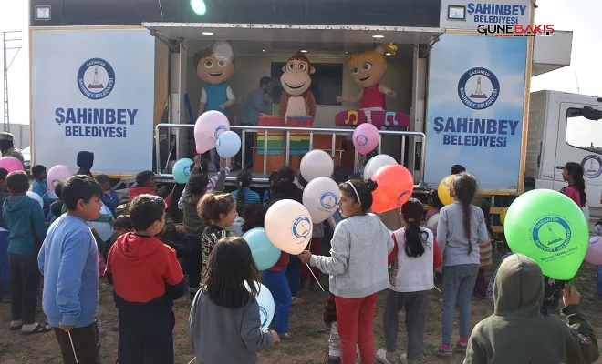 Şahinbey Belediyesi Nurdağı’ndaki çocuklara moral verdi
