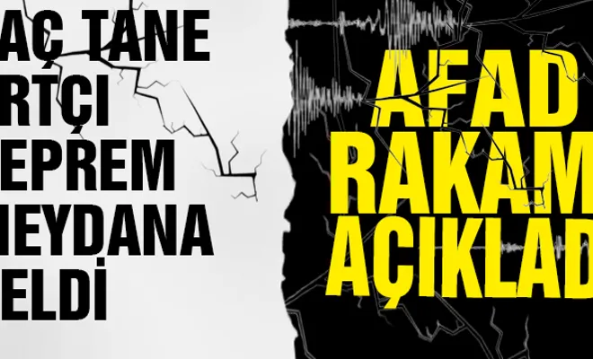 6 şubat'tan itibaren kaç bin artçı deprem oldu? Korkutan sayı...