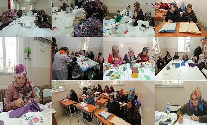 Şehitkamil'den kadınlara, depremin olumsuz etkilerini unutturan kurslar veriliyor 