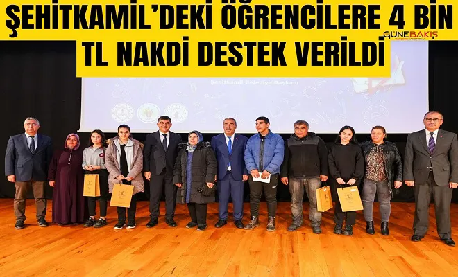 Şehitkamil’deki öğrencilere 4 Bin TL nakdi destek verildi