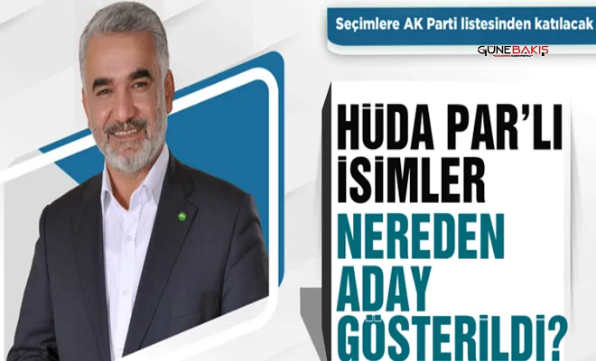 HÜDA PAR'lı isimler nereden aday gösterildi?